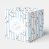 Ballotins Cute bleu rocking cheval bébé garçon douche (Arrière)