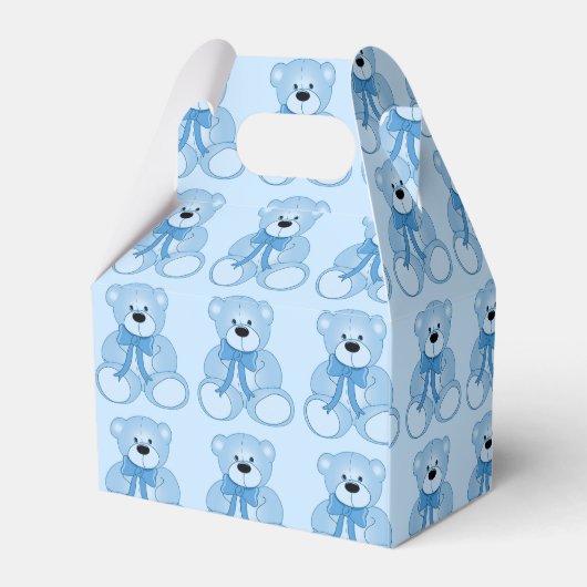 Ballotins Cute Bleu Teddy Ours Motif Gable Ballotin (Arrière)