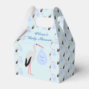 Ballotins Cute Blue Baby Boy Baby shower Stork Personnalisé