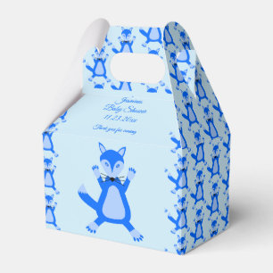 Ballotins Cute Blue Baby Boy Fox Baby shower personnalisé