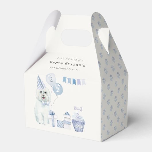 Ballotins Cute Blue Boys Party Chien Chien Chien Chien N'imp (Arrière)