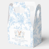 Ballotins Cute Blue Bunny Crest Français Baby Boy Douche (Ouvert)