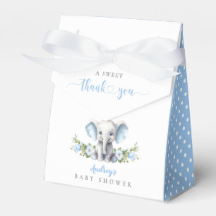 Ballotins Cute Blue Elephant Baby Boy Douche Merci