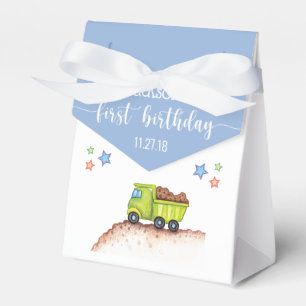 Ballotins Cute Blue Green Camion Fête d'anniversaire