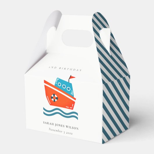 Ballotins Cute Bright Kids Nautical Boat N'Importe Quel Âge  (Verso)