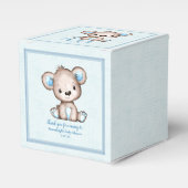 Ballotins Cute Brown Ours Garçon Blanche Bleue (Verso)