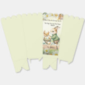 Ballotins Cute Bunny Easter Popcorn Treat Box (Déplié)