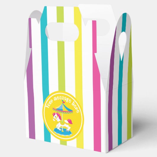 Ballotins Cute Carousel cheval boîte de réception parc à thè (Ouvert)