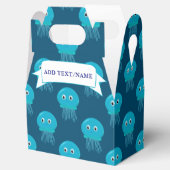 Ballotins Cute Cartoon Motif Méduse En Bleu Océan (Ouvert)