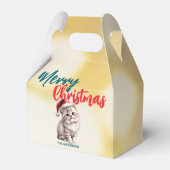 Ballotins Cute chatte chatte Père Noël Xmas doux Joyeux Noël (Verso)