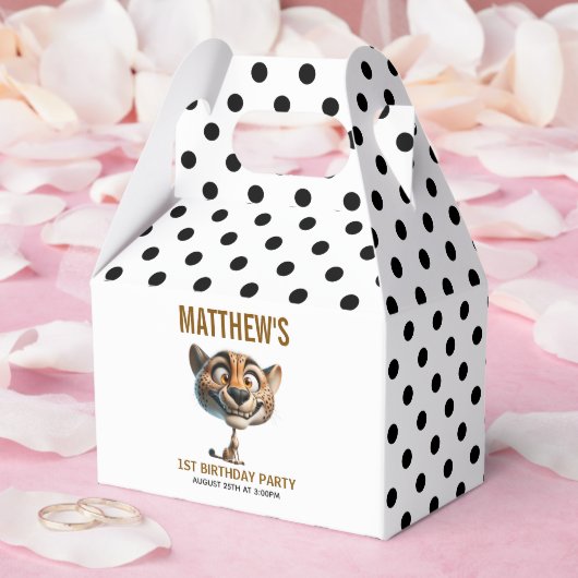 Ballotins Cute Crazy Cheetah Farm Theme 1st Birthday (Mariage)