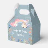 Ballotins Cute Dinosaur Unicorn arc-en-ciel Fleur anniversai (Arrière)