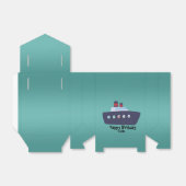 Ballotins Cute dinosaure capitaine bateau bateau école Anniv (Déplié)