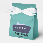 Ballotins Cute dinosaure capitaine bateau bateau école Anniv (Verso)