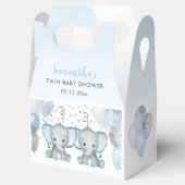 Ballotins Cute Elephant Twin Boys Balloon Baby shower (Ouvert)