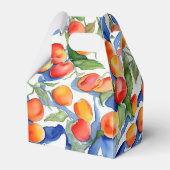 Ballotins Cute été Apricot Aquarelle Motif noir Étiquette no (Arrière)