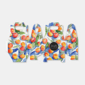 Ballotins Cute été Apricot Aquarelle Motif noir Étiquette no (Déplié)