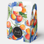 Ballotins Cute été Apricot Aquarelle Motif noir Étiquette no (Ouvert)