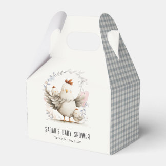 Ballotins Cute Farm Mum and Baby Chick Floral Baby Shower