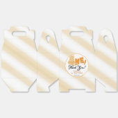 Ballotins Cute Fat Orange Cat 1st Birthday (Déplié)