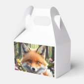 Ballotins Cute Fox avec arc vert et rose (Arrière)