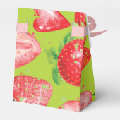 Ballotins Cute fraise thème Anniversaire Merci (Arrière)