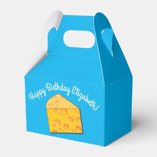 Ballotins Cute Fromage Wedge Enfants 1er anniversaire fête (Verso)