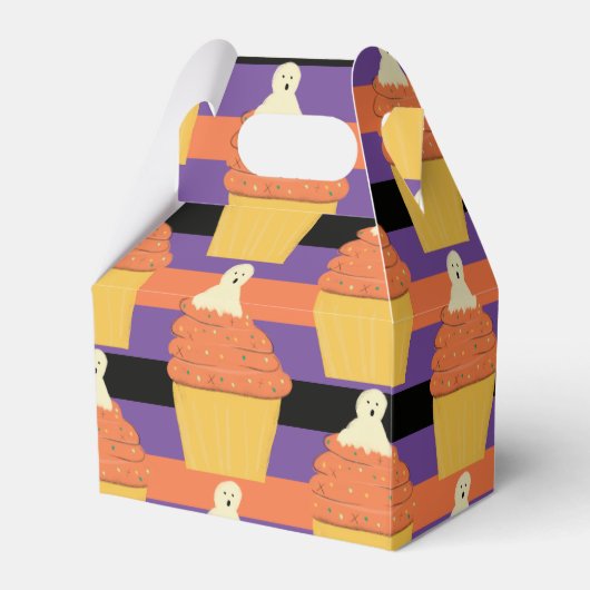 Ballotins Cute Ghost Cupcake Halloween Ballotin de la fête (Verso)