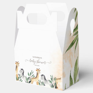 Ballotins Cute Giraffe, Baby shower Feuille Zebra