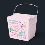 Ballotins Cute Girly Custom 21st Birthday Cocktails<br><div class="desc">Un cocktail chaotique et chaotique à souhait pour personnaliser avec le nom des filles d'anniversaire et la date de la fête.</div>