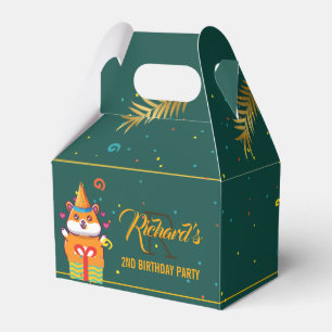 Ballotins Cute Hamster Green à thème Fête d'anniversaire des