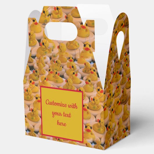 Ballotins Cute Jaune Canards En Caoutchouc Personnalisé (Ouvert)