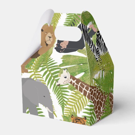 Ballotins Cute Jungle Animaux Safari Garçon | Fille (Verso)