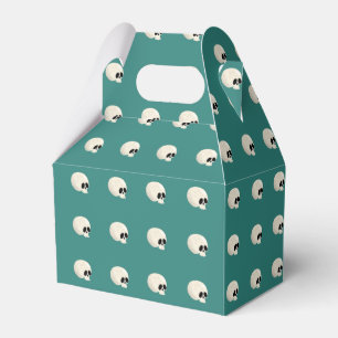 Ballotins Cute Kawaii Halloween Pois crâne mi-vert