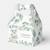 Ballotins Cute Koala Baby shower vert Merci (Arrière)