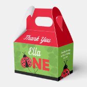 Ballotins Cute Ladybug 1er Anniversaire de fête Boîte à Gabl (Verso)