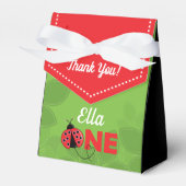 Ballotins Cute Ladybug 1er Anniversaire Fête Boîte de Faveur (Verso)