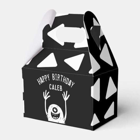 Ballotins Cute Little Monster Custom Boys Anniversaire (Verso)