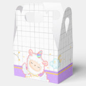 Ballotins Cute Llama Unicorn Rainbow Party Favoriser Box (Ouvert)