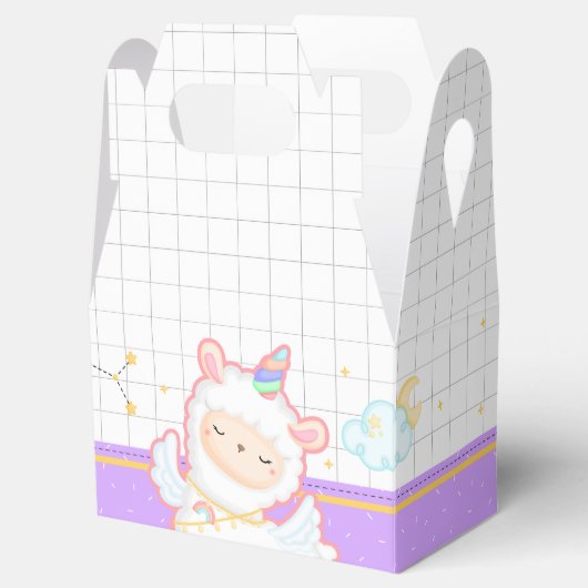Ballotins Cute Llama Unicorn Rainbow Party Favoriser Box (Ouvert)