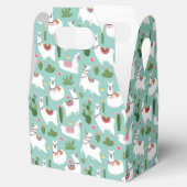 Ballotins Cute Llamas Sur Motif Turquoise (Ouvert)