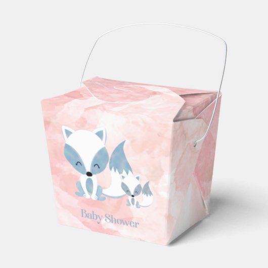 Ballotins Cute Momma Fox et Baby Fox Baby shower (Verso)