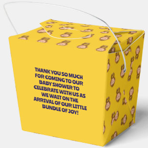 Ballotins Cute Monkey thème Baby shower garçon