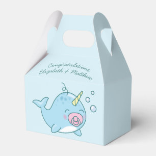 Ballotins Cute Narwhal Baby shower Kawaii Rose Girl