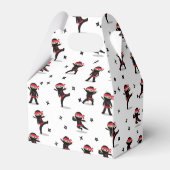 Ballotins Cute Ninja Warrior Black & Red Anniversaire de enf (Arrière)