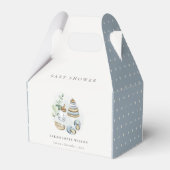 Ballotins Cute Nursery Essential Leafy Blue Boy Baby shower (Arrière)
