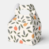 Ballotins Cute Orange et Motif Feuille (Arrière)