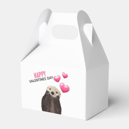 Ballotins Cute Otter with Hearts Valentine (Arrière)