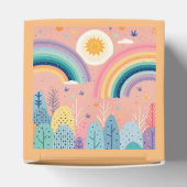 Ballotins Cute Pastel Boho Rainbow & Sun Above Forest (Haut)