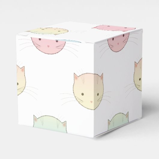 Ballotins Cute Pastel Kitty Façades rose bleu vert jaune (Verso)